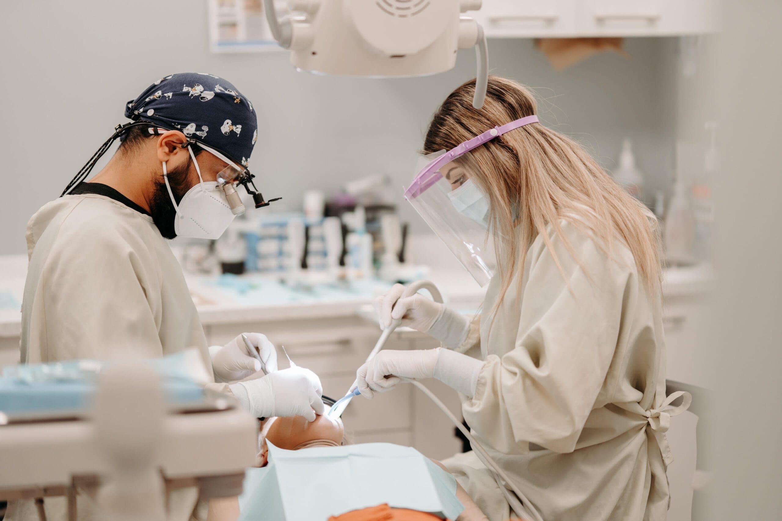 Tooth Extraction of the person